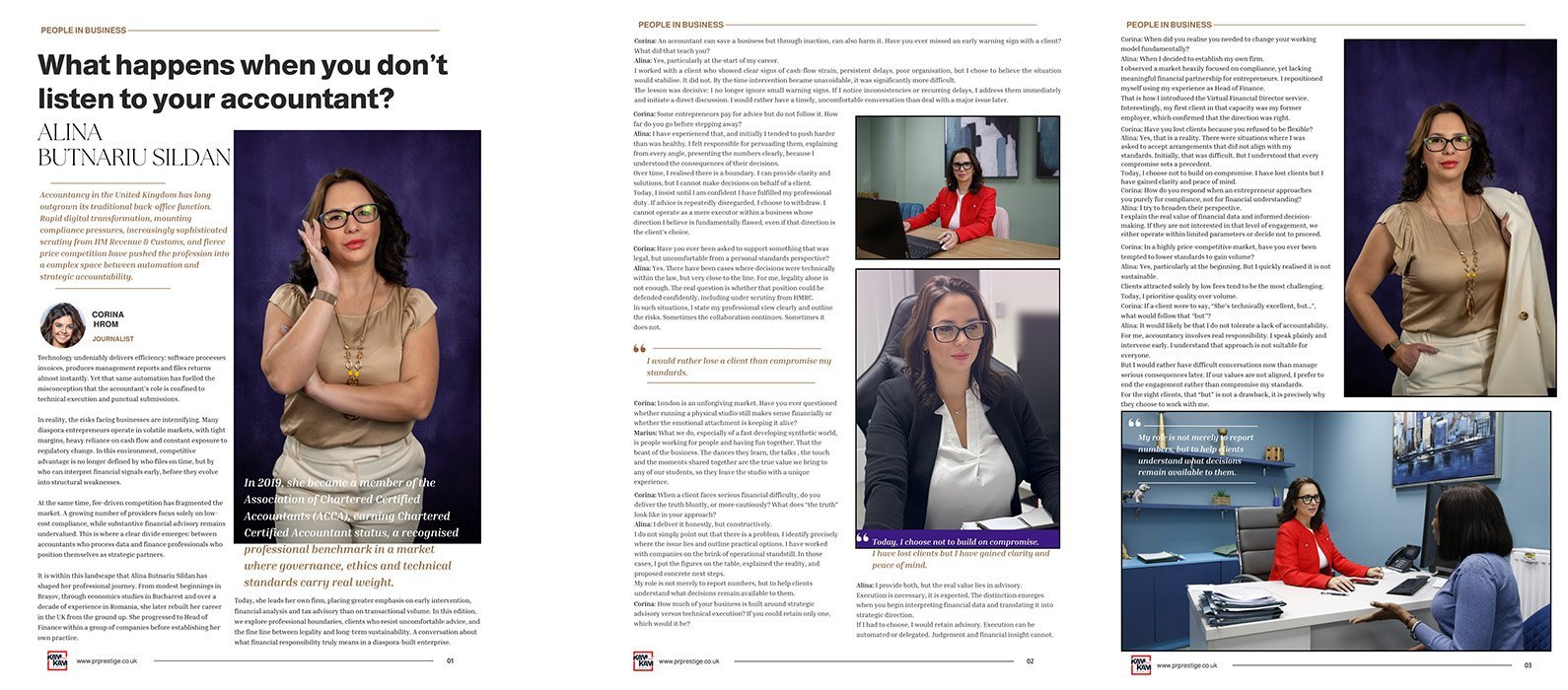 Alina Butnariu Sildan, Owner of AAR Certified Accountants, Featured in People in Business