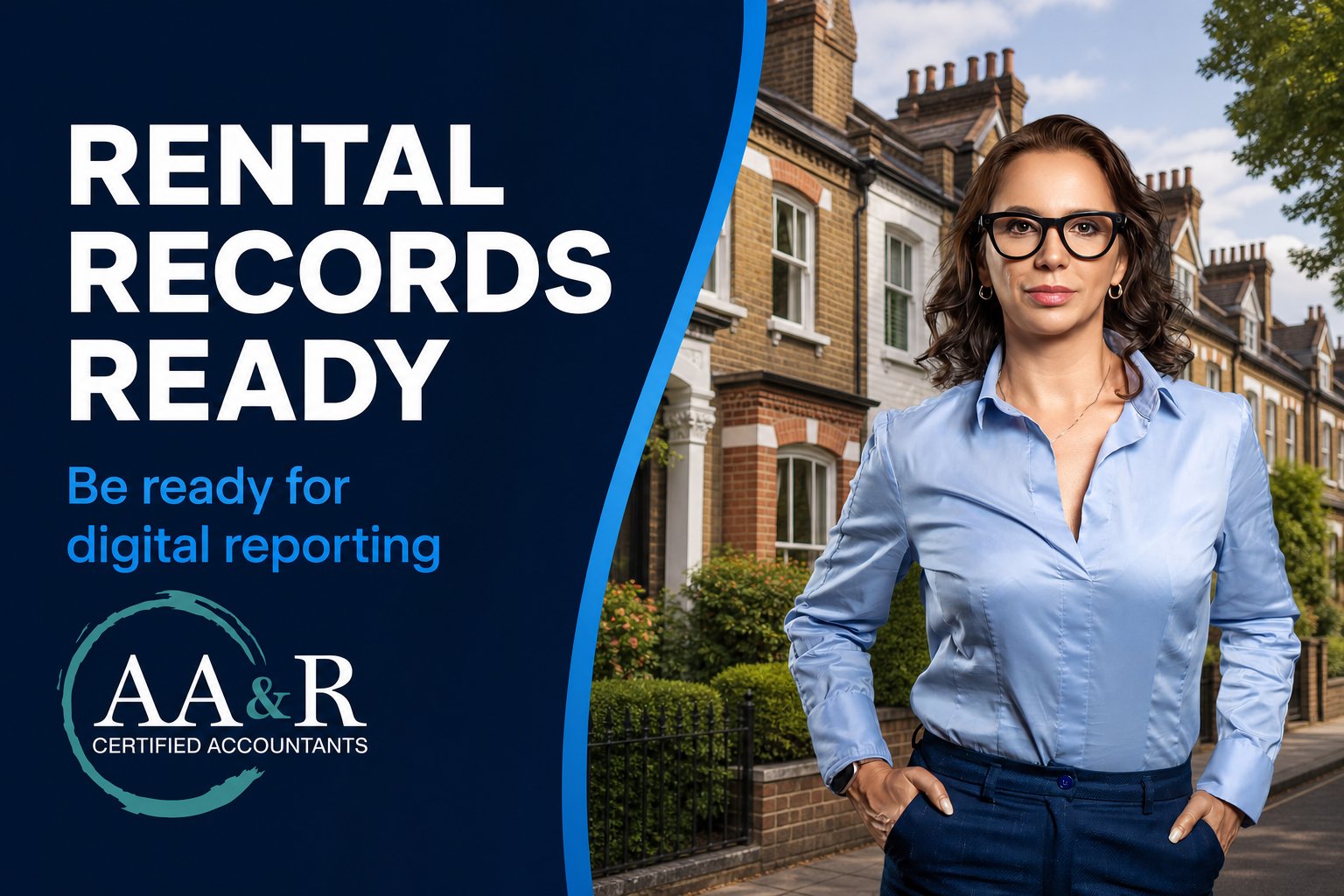 Alina from AA&R with a Rickmansworth landlord records message about digital tax reporting.